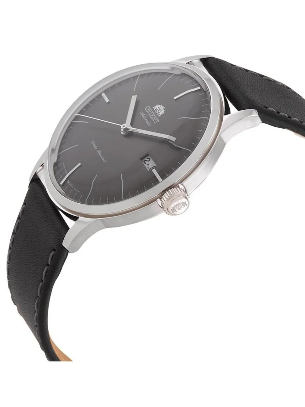 NWT Orient Bambino Automatic Graphite Grey Dial Men's Watch